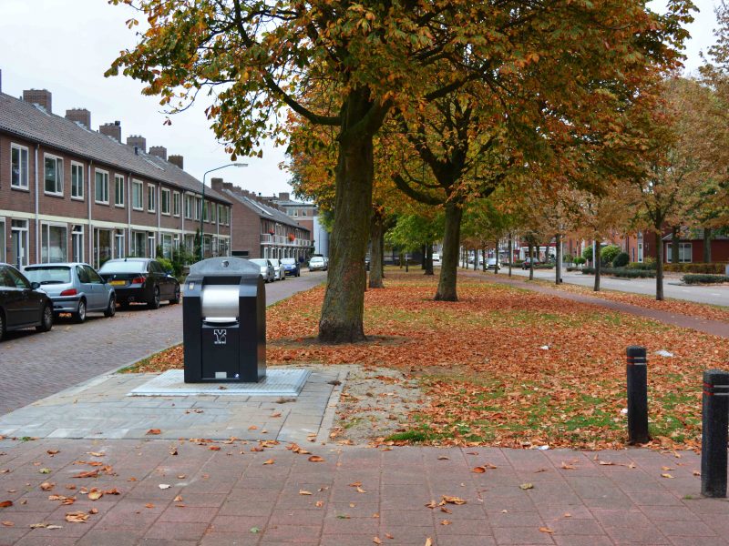 Ondergrondse container in Rijen